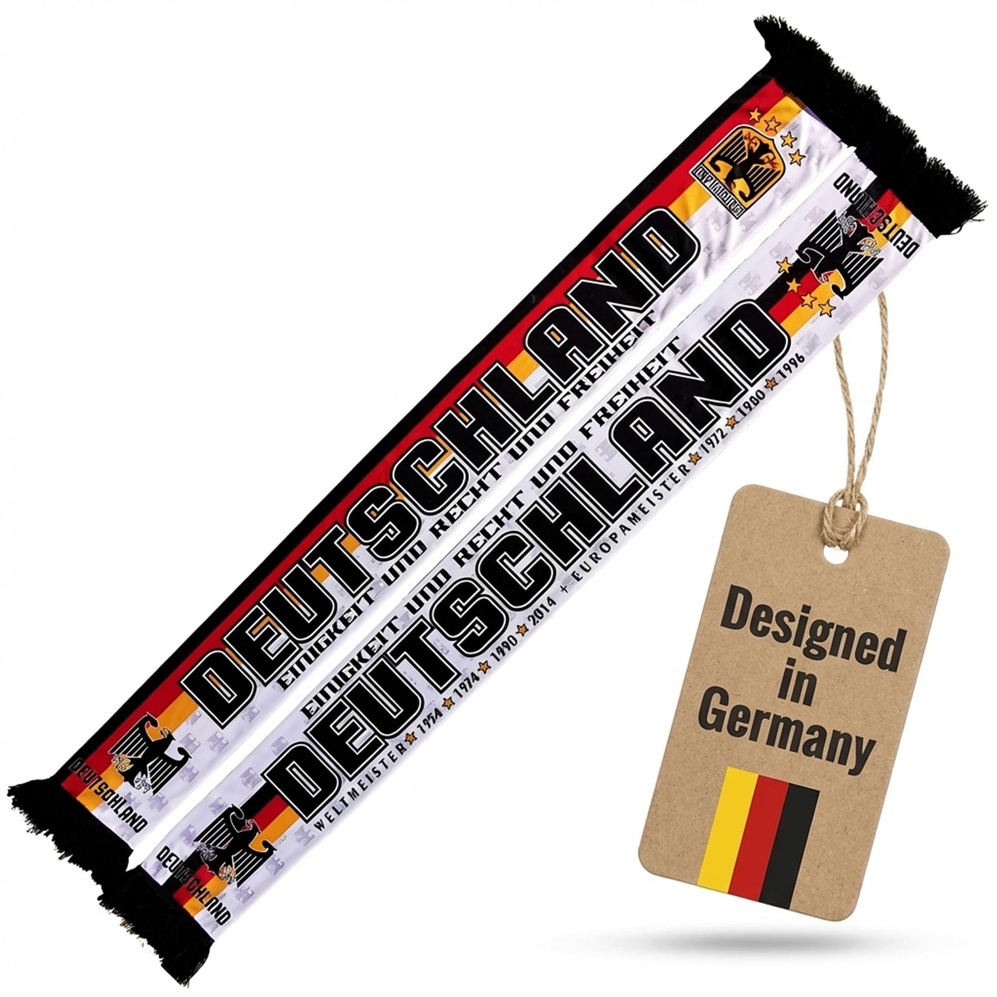 Generisch Germany scarf (silk scarf), for European Champion, football scarf, cult scarf, souvenir scarf