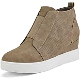 DREAM PAIRS Women’s Platform Wedge Sneakers Ankle Booties