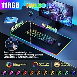 Mouse Pad with Phone Holder, Wireless Charging Desk