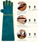 PeSandy Animal Handling Gloves 60CM Bite Scratch Resistant for Animals view 4