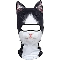 AXBXCX 3D Animal Neck Gaiter Warmer Windproof Full Face Mask Scarf for Ski Halloween Costume