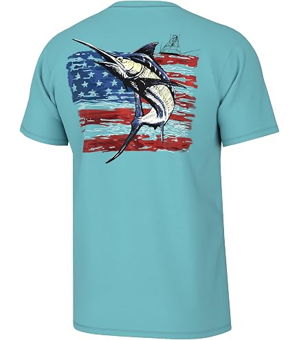 HUK KC Scott Maglietta Da Pesca Performance Uomo – Protezione UPF 50+, Raffreddante, Maniche Corte