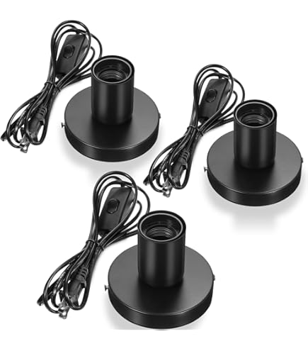 TOTOT 10pcs E12 Mini Bulb Holder Black Plastic Light Beads Lamp - View #8