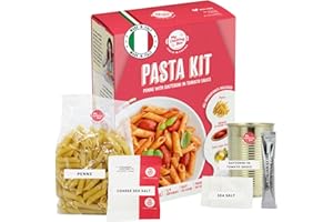 My Cooking Box Gourmet Pasta Dinner Kit Recipe - Penne with Tomato Sauce, Product of Italy, 24.7 oz (699g), All The Italian Ingredients Needed in one Box, 2/3 Servings, Food, Family Meal, Gifts