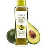 ANYELUZ Avocado Moisturizing Shampoo, Enriched with Omega 3, 6, 9, and Biotin, Repairs and Protects Damaged Hair Fibers, Enhances Hair Shine and Guards Against Sun Damage
