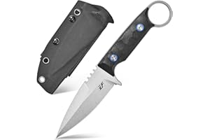 Eafengrow EF152 Fixed Blade Knife K110 Steel Blade G10 Handle Full Tang EDC Tool Knife for Outdoor Working Camping Hiking