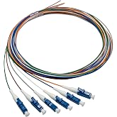 Bangun 6 Strand Singlemode 9/125 LC-UPC Fiber Pigtail, Fiber Optic Pigtail, 1.5 Meters LC Cable