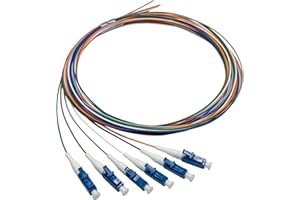 Bangun 6 Strand Singlemode 9/125 LC-UPC Fiber Pigtail, Fiber Optic Pigtail, 1.5 Meters LC Cable