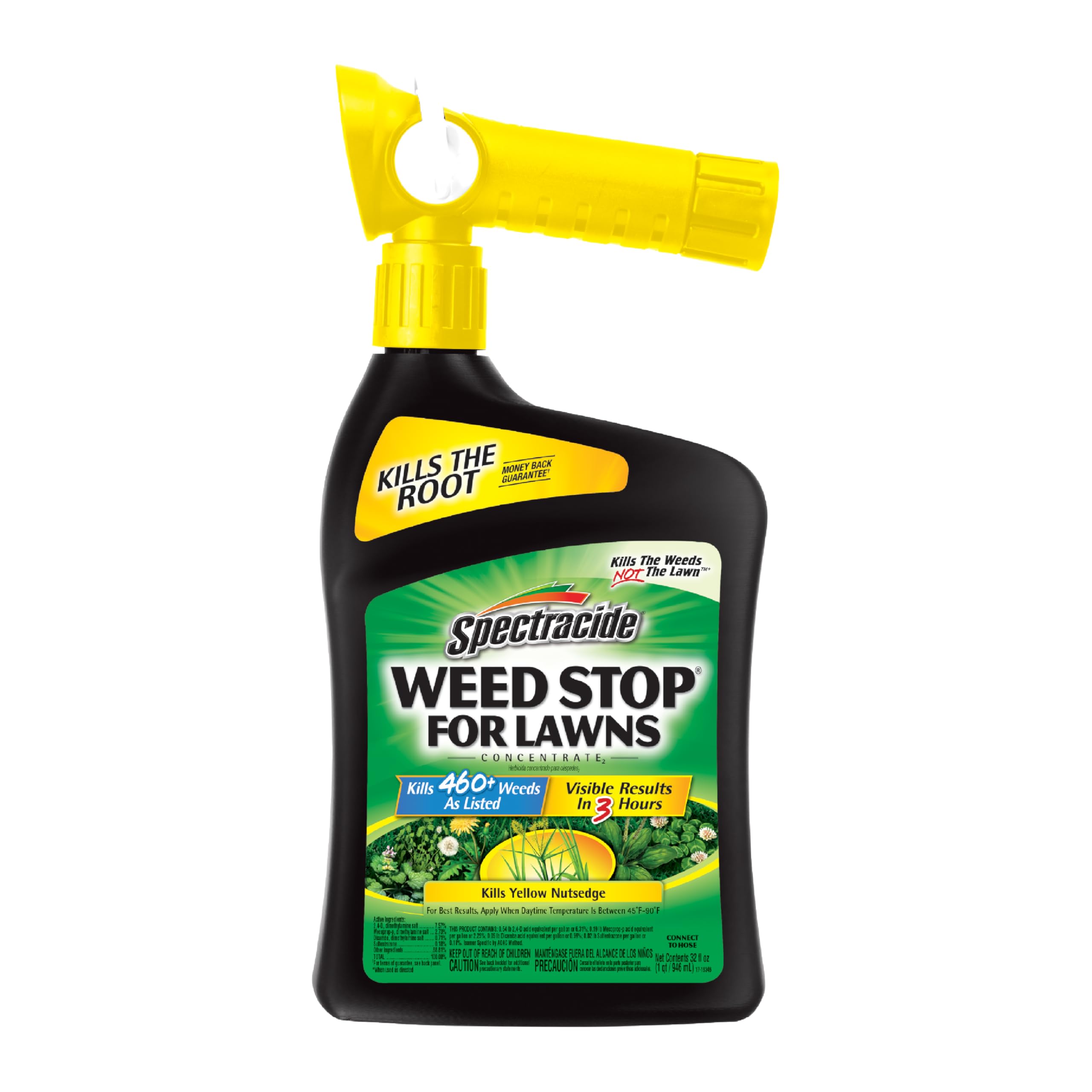 Photo 1 of Spectracide Weed Stop For Lawns Concentrate 32 Ounces, Ready To Spray, Kills All Types Of Listed Broadleaf Weeds
