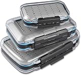 Gonex Two-Sided Waterproof Fly Box Grey Size A B C Fly Fishing Lures view 1