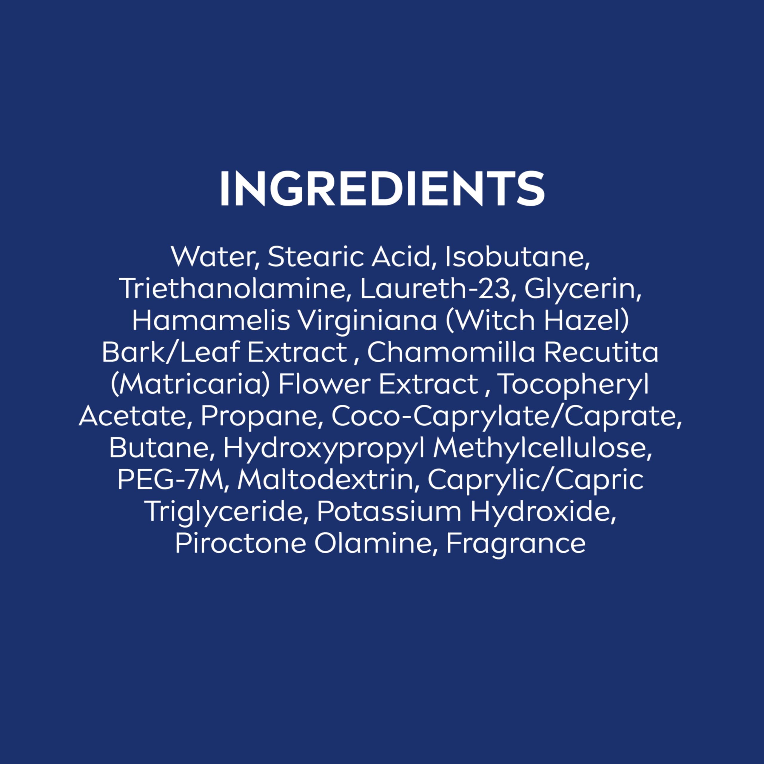 NIVEA MEN Sensitive Shave Foam with Vitamin E, Soothing Chamomile and Witch Hazel Extracts, 6 Pack of 7 Oz Cans