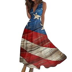 CHRATLHI Fourth of July Dresses for Women American