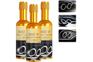 GENERIC 3Pcs Catalytic Converter Cleaner,Catalytic Converter Cleaner Kit, Auto Parts Engine, Exhaust System Pipe Carbon Removal Cleaner Treatment Additive Oil,Fuel System Treatment Oil Additive