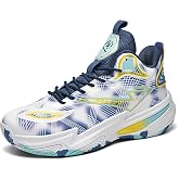 KIUSMETY Girls Boys Basketball Shoes High-Top Volleyball Big Kids Non-Slip Lightweight Indoor Outdoor Sport School Sneakers for Youth
