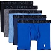 POLO RALPH LAUREN 5-Pack Stretch Fit Classic Boxer Briefs