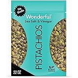 Wonderful Pistachios, No Shells, Sea Salt & Vinegar Nuts, 22oz Resealable Bag