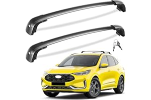 Tuyoung 220lb Lockable Roof Rack Cross Bars Compatible with Ford Escape 2020 2021 2022 2023 2024 2025 2026 with Flush Side Rails, Heavy Duty Anti-Theft Aluminum Roof Rails Crossbars Cargo Carrier Bag