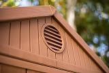 Keter Darwin 4x6 Garden Shed Natural Wood-Look Evotech Composite view 6