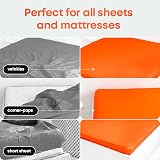 5 STARS UNITED Bed Sheet Holder Corner Straps 4 pcs Black Elastic Clips view 6