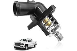 SYudwen 15-11125 Engine Coolant Thermostat Housing Assembly Compatible with 2014 2015 2016 2017 2018 2019 2020 Chevy Silverad