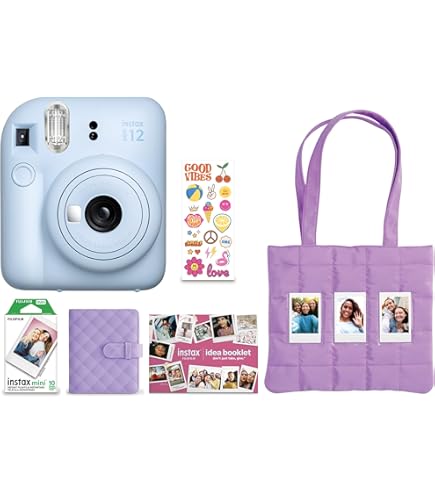 thumbnail image 2 of Fujifilm Instax Mini 12 Instant Camera Bundle – Lilac Purple With Film & Case 2 of 5