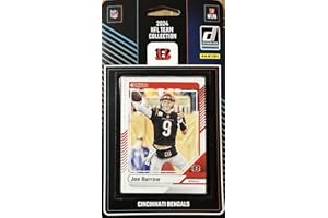 PANINI Cincinnati Bengals 2024 Donruss Factory Sealed Team Set Featuring Joe Burrow Ja'Marr Chase and Trey Hendrickson Plus 3 Rated Rookie Cards