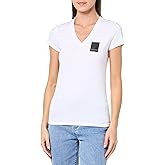 Armani Exchange Womens Milano Edition Cotton V Neck Tee