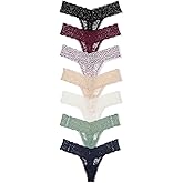 Victoria's Secret Women's Lace Thong Underwear, Panties for Women, Multi Pack