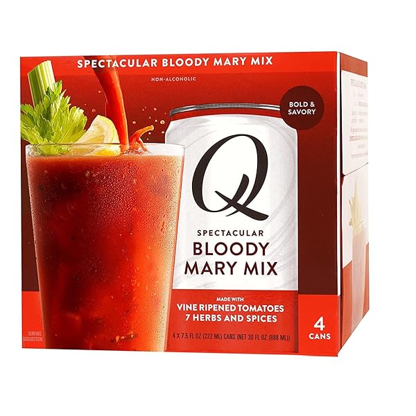 Q MIXERS BLOODY MARY 7.5 FLUID OUNCES, 4 COUNT