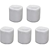 Clarity & Muse 5 Pcs Ceramic Chime Ritual Spell Candle Holders - White