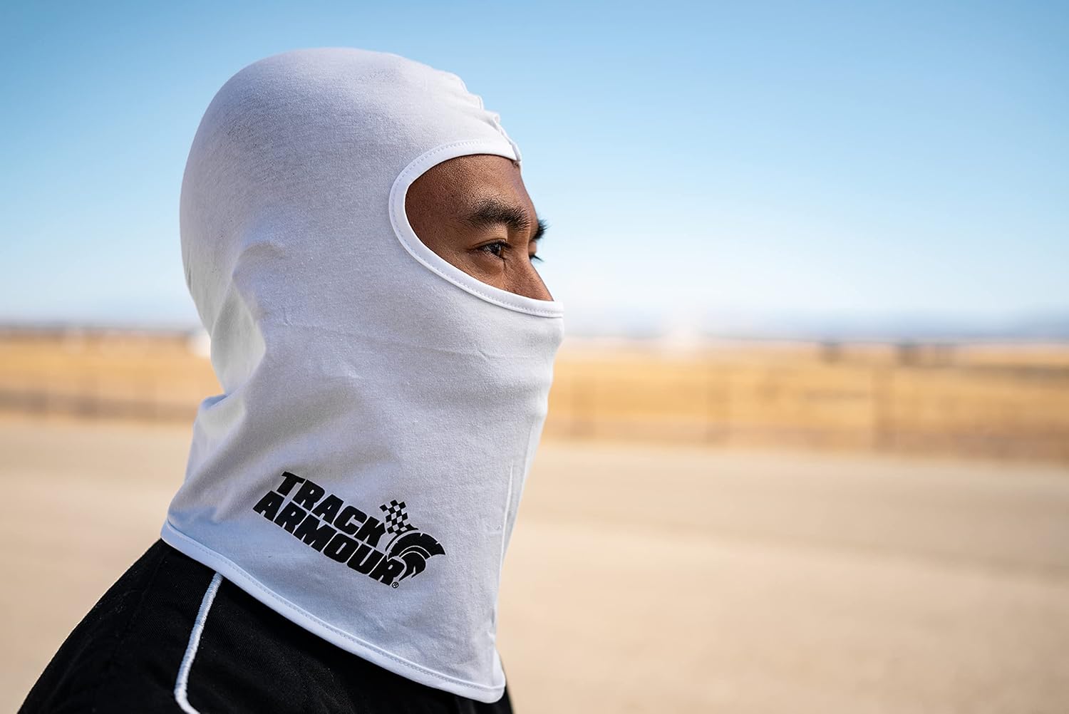 TRACK ARMOUR Racing Head Sock Balaclava for Auto and Motorcycle Racing WHITE COLOR TAHS-WT: Automotive