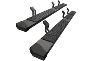 AUTOBULL 6 Inches Running Boards Side Steps Compatible with 2007-2021 Toyota Tundra Crewmax Cab 4 Full Size Doors, Black Textured Aluminum Nerf Bars