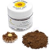Cocoa Petal Dust | Brown Matte Powder | Premium Decoration Dust for Cake Accessories | Sugar Fondant Powder | DIY Crafting | Non-Toxic | Pigmento Marr&oacute;n | 4 Grams