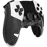 TALONGAMES Controller Grip Tapes Compatible with PS5 DualSense Edge, Ultra Version Anti Slip Tape, Sweat Absorbent, Skin kit, Compatible with PlayStation 5 Edge Grips, Buttons, Trigge, D-pad Black