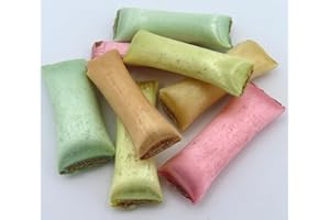 Beulah's Pastel Chocolate Filled Straws, 1 Pound Package, 80 Pieces of Candy