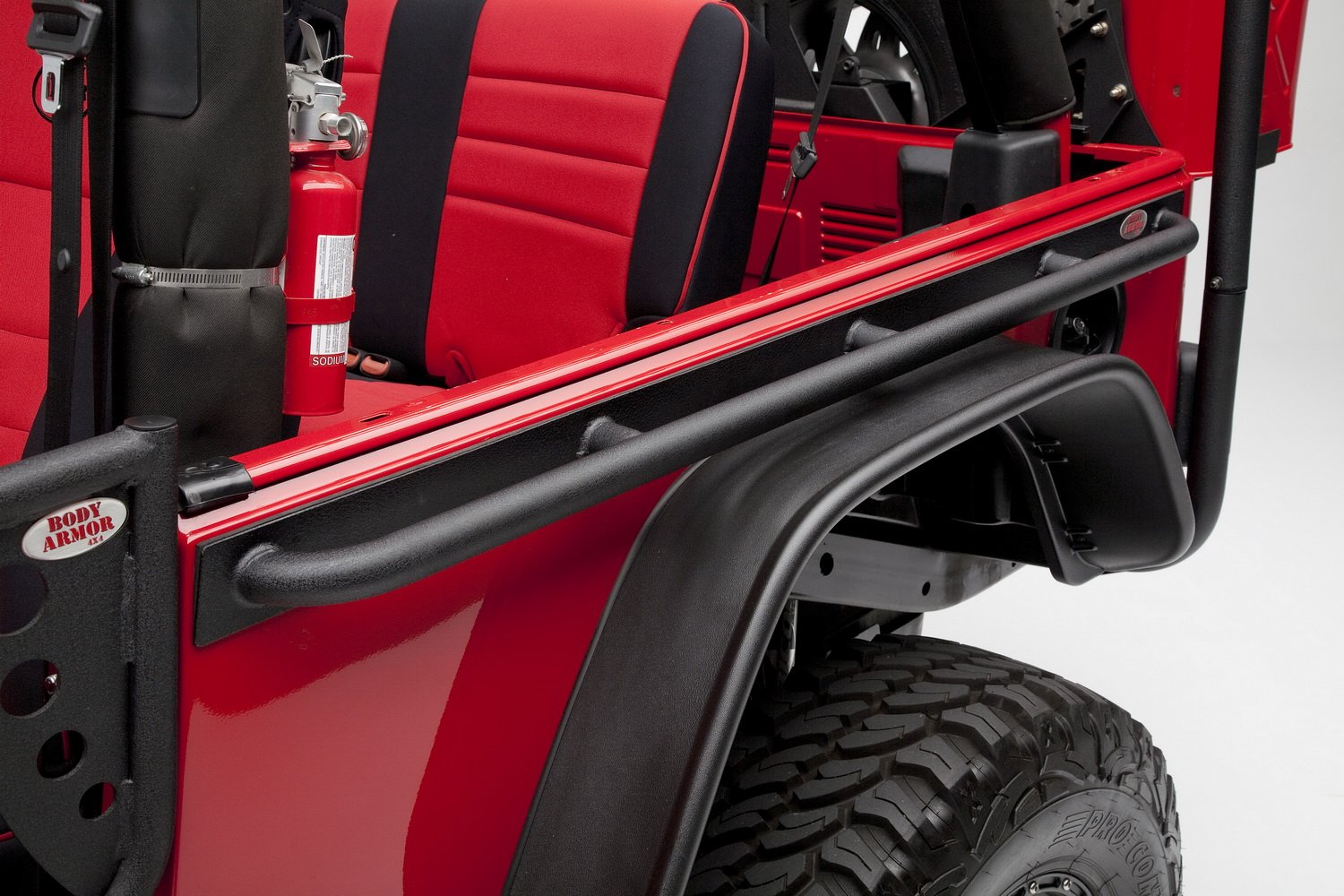 Steel Standard Wheel Base Tub Rail for 19972006 Jeep TJ Pair YJ and CJ