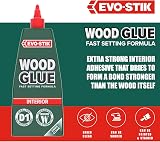 EVO-STIK Wood Glue 1L Interior Extra Strong Fast Setting Clear Drying view 3