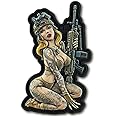M-Tac Morale Patch Tactical Girl - PVC Tactical Military Patch with Hook Fastener Backing - Patches for Vest, Backpacks, Hats (№5 SKANDINAVIK)