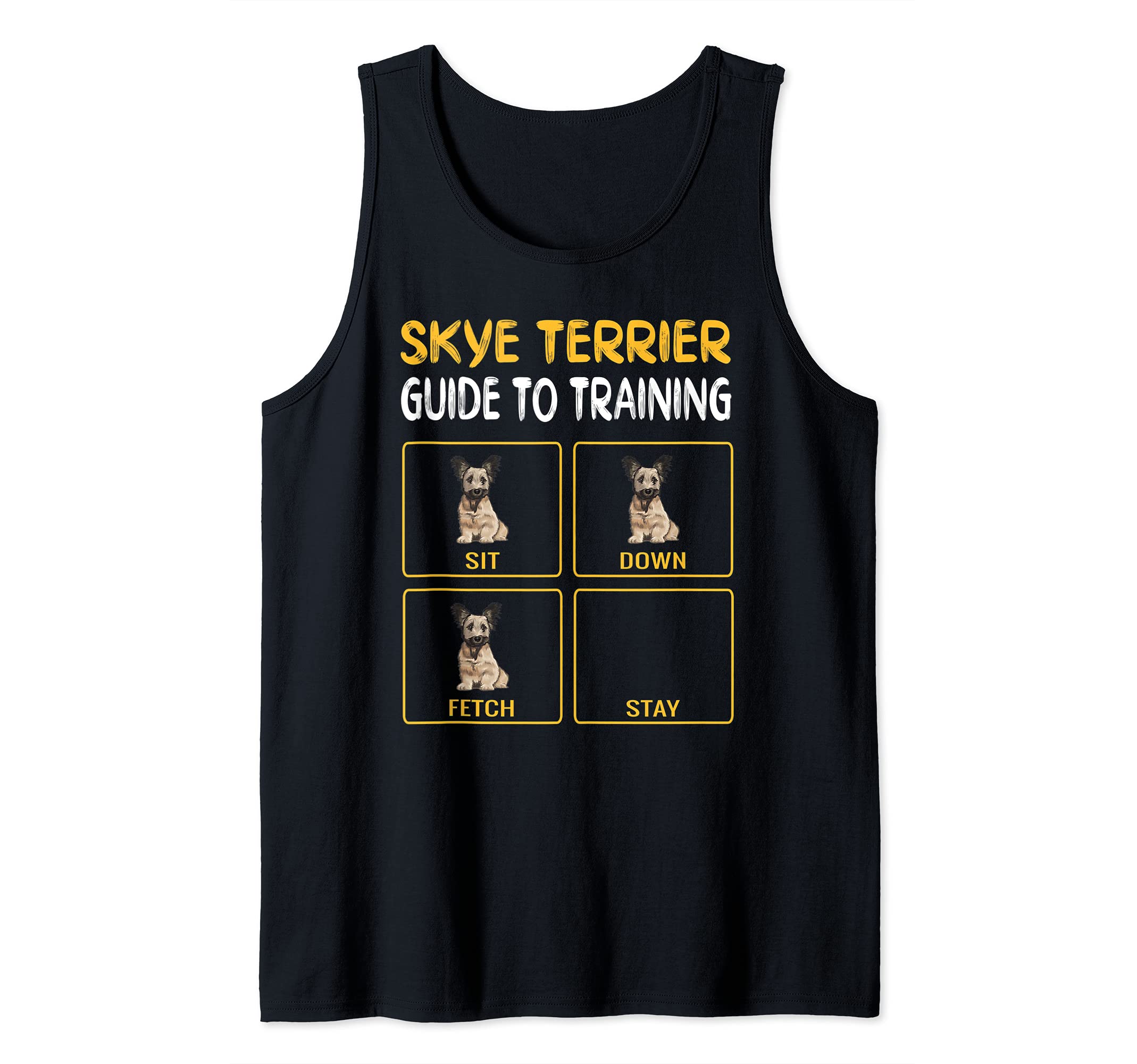 Funny Skye Terrier Guide To Training Dog Obedience Tank Top