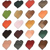 Topphopy 60pcs Leather Heart Shape Bookmark Cute Page Corner Bookmark Lovers Gifts Accessories Clips for Reading Gifts for School Office Bookworm Present Home (Classic)