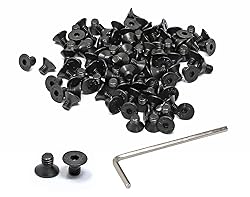 iexcell 100 Pcs M4 x 6mm Thread Pitch 0.7 mm Alloy