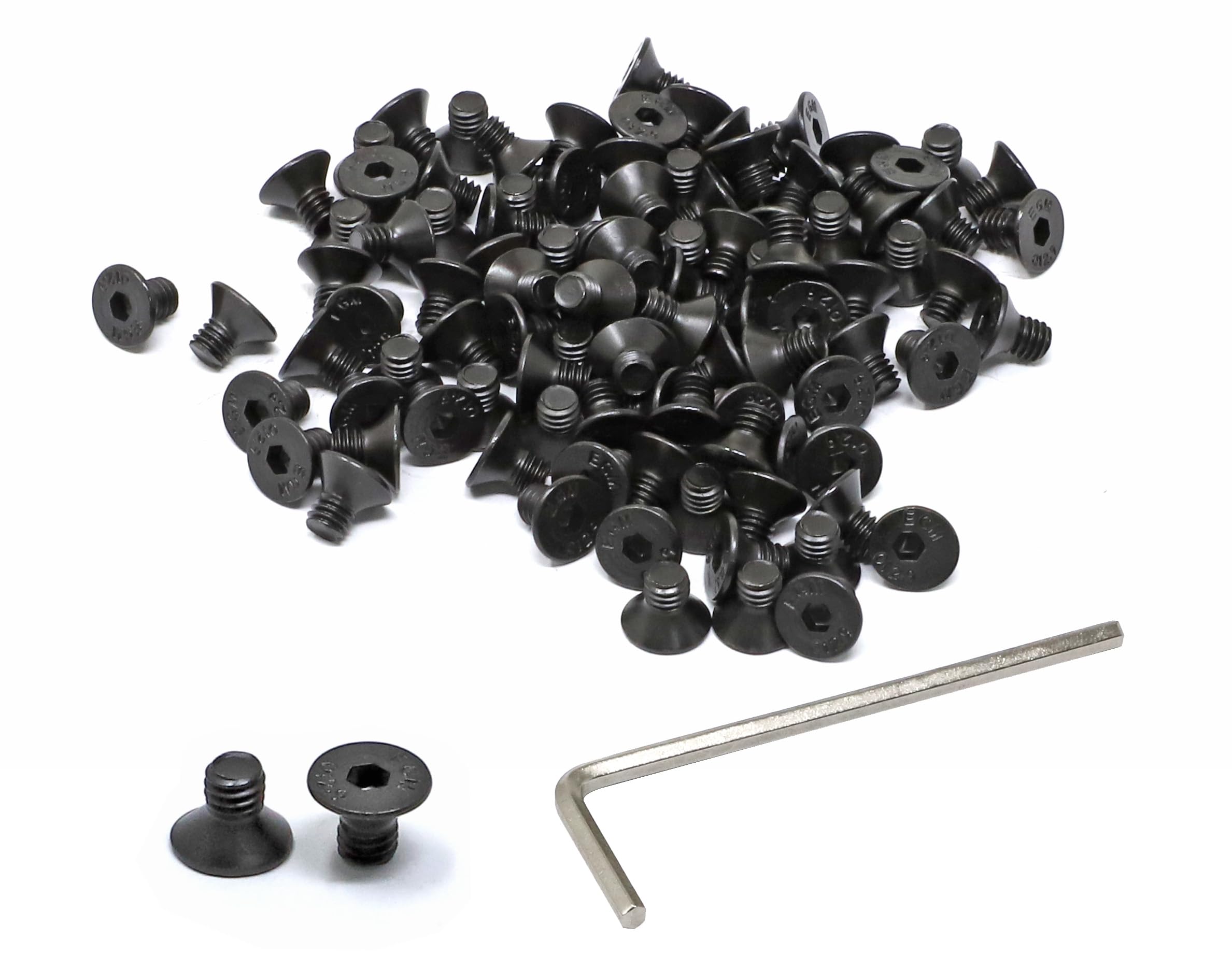 iexcell 100 Pcs M4 x 6mm Thread Pitch 0.7 mm Alloy