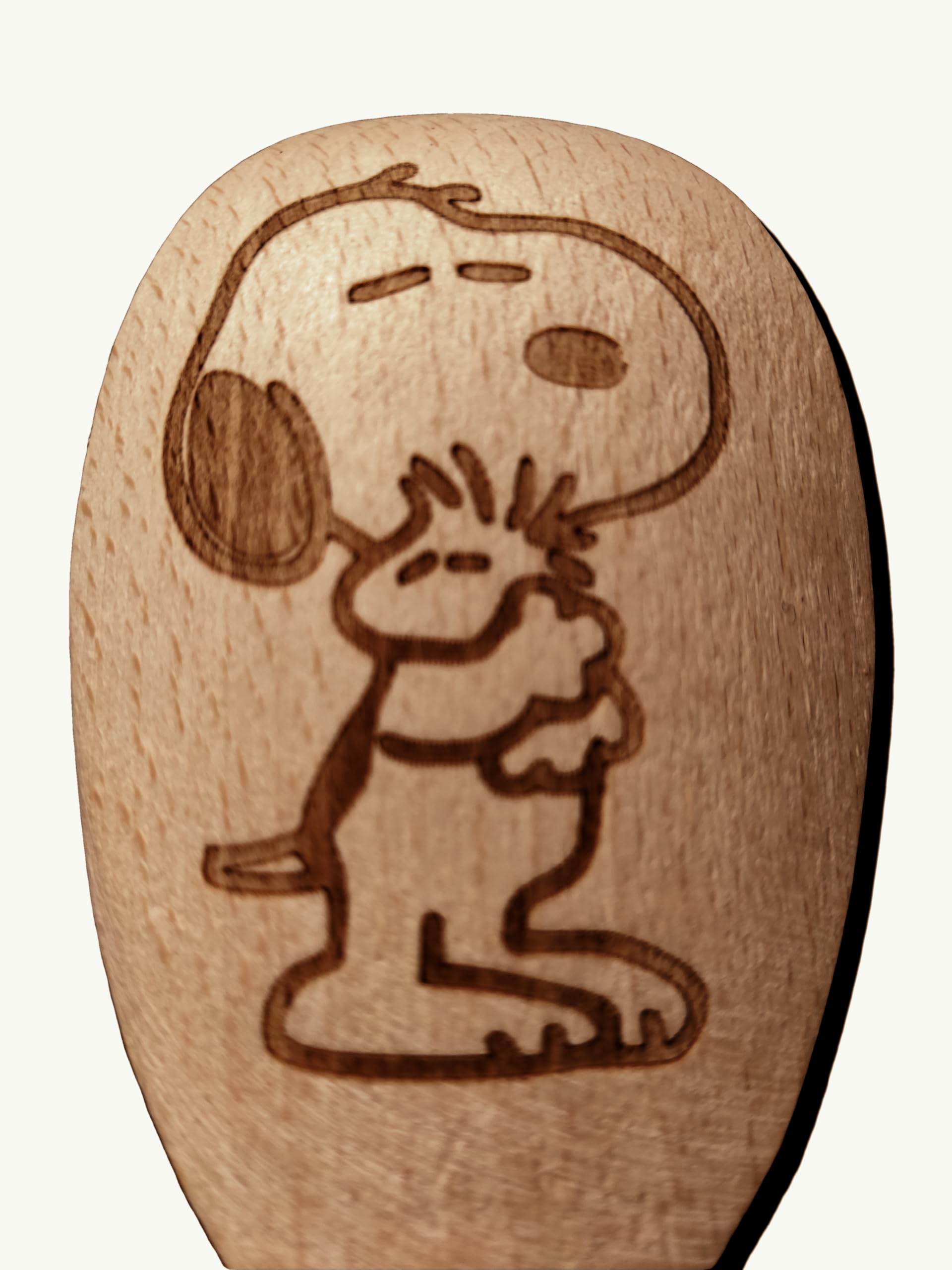 Charlie Brown Snoopy Woodstock Inspired Wooden Baking Spoon Wood Cooking Baker Present Gift Fan (Snoopy Woodstock)