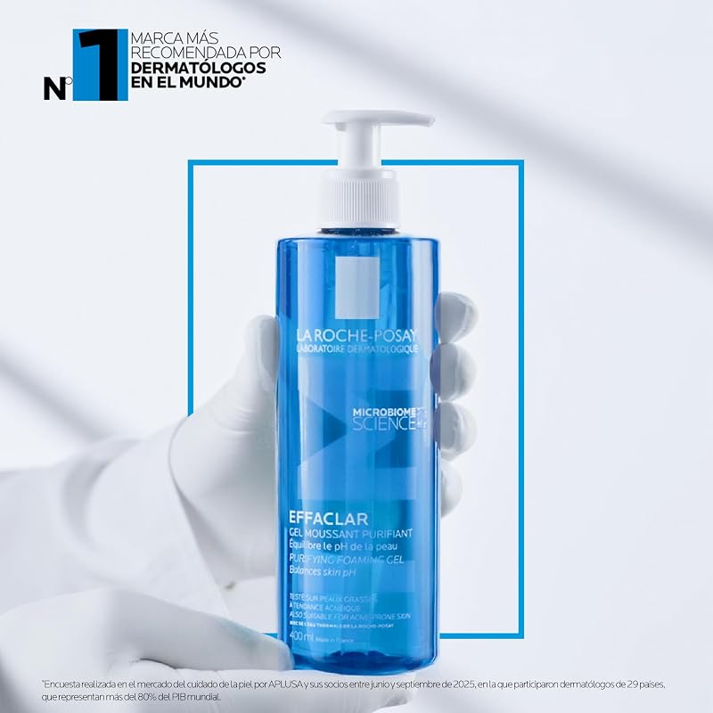 , Effaclar Gel Purificante +M, Pieles mixtas y grasas, 400 ml