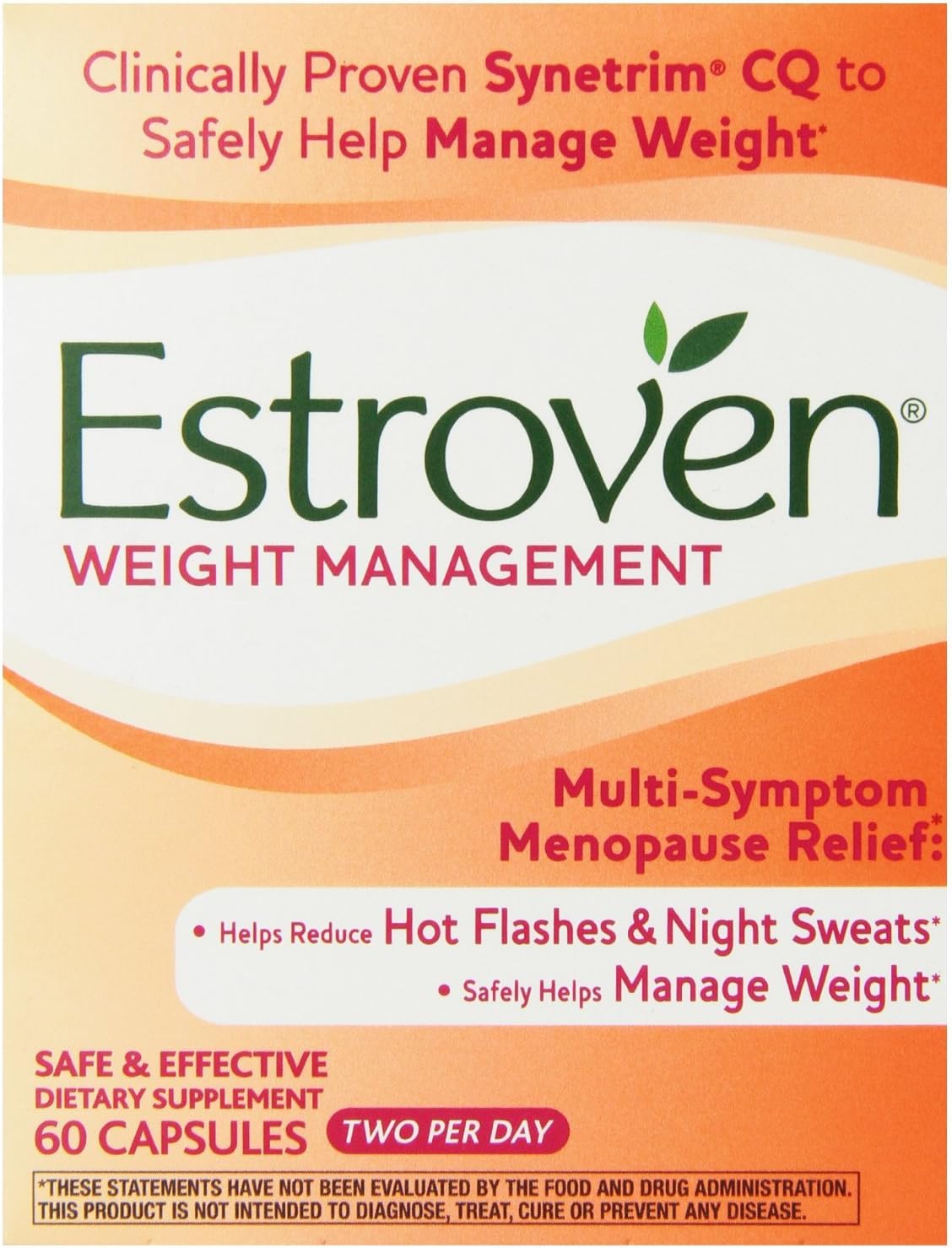 Estroven Weight Management Capsules, 60 Count (Pack of 2)