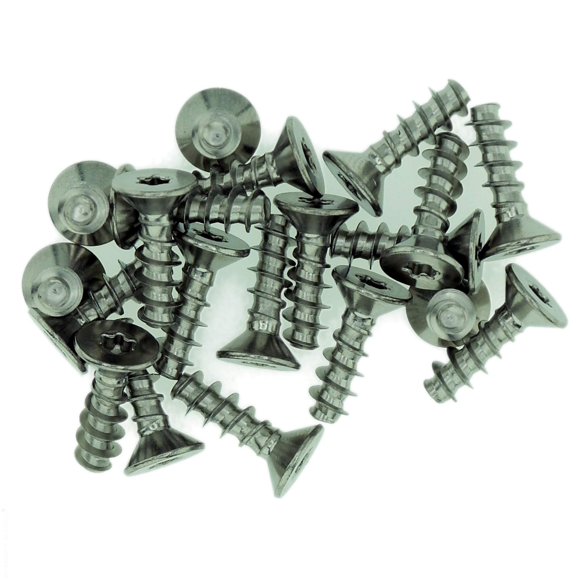 D3 (3mm x 16mm) TX Countersunk Screws for Plastic - Stainless Steel (A2) (Pack of 20)