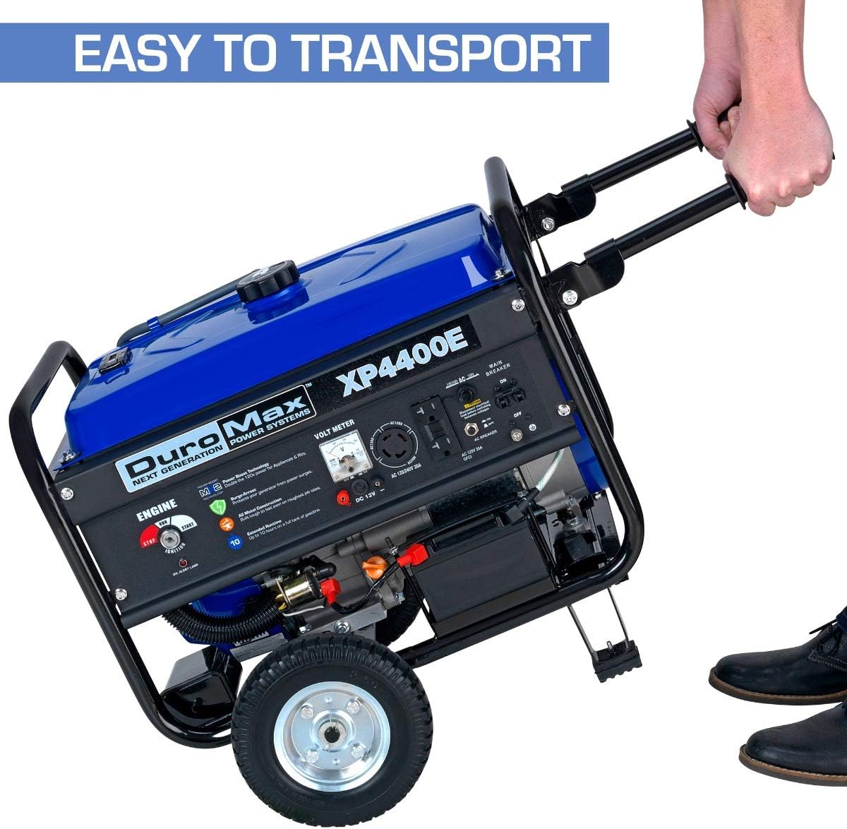 DuroMax XP4400E 4400 watt 7-Hp RV Grade Gas Generator with Electric Start : Garden & Outdoor