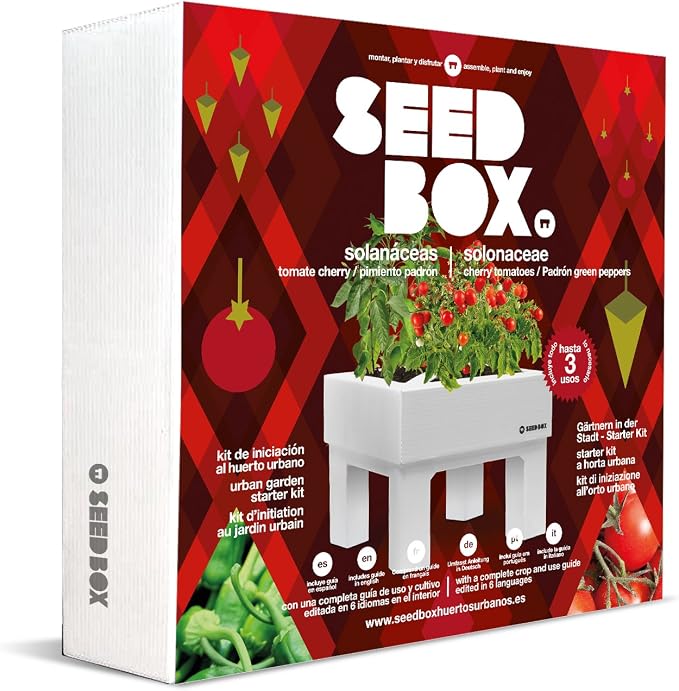 SeedBox SBCOSO - Huerto Urbano de Tomates Cherry y pimientos de ...