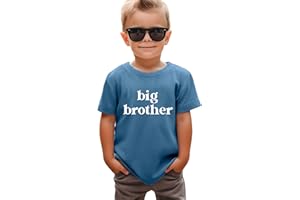 SANIXJOO Big Brother Shirt Toddler Baby Boy Promoted to Big Brother Announcement Tshirt Kids Short Sleeve Clothes