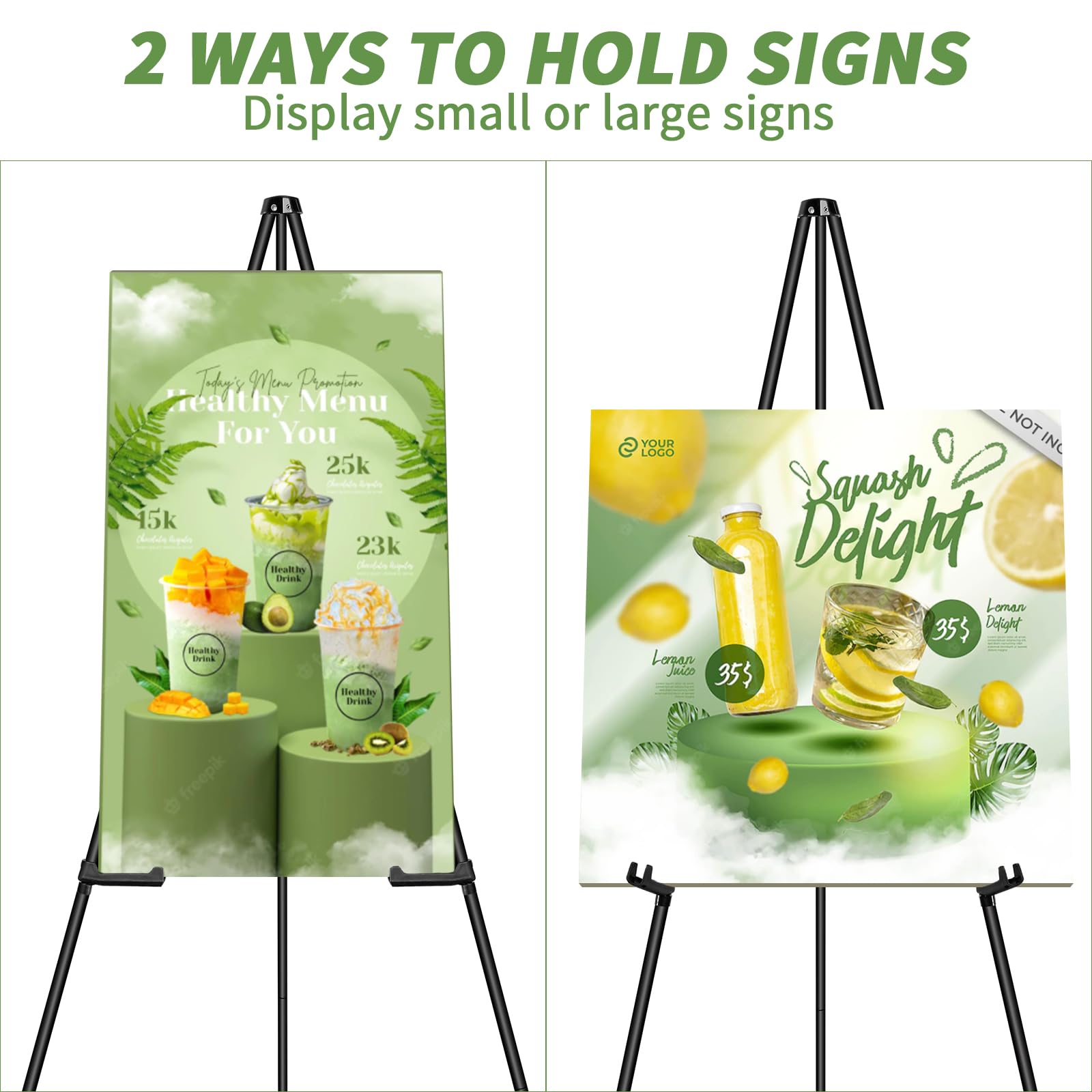 PUJIANG Easel Stand for Signs,63